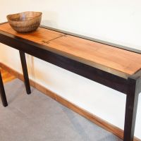 Moat Sycamore Dyed Walnut Console Table