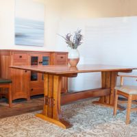 Trestle Table In Cherry